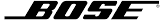Bose logo - Elektronik ürünleri